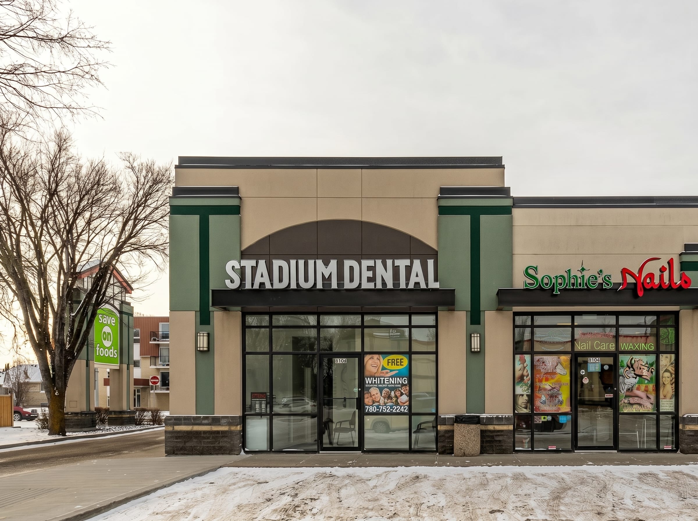Stadium Dental clinic exterior in Cromdale, Edmonton
